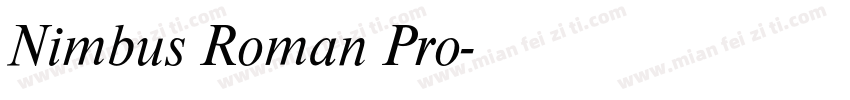 Nimbus Roman Pro字体转换